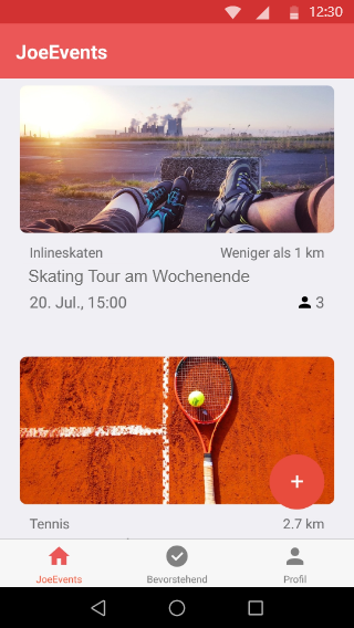 JoeEvents Trainingspartner suchen